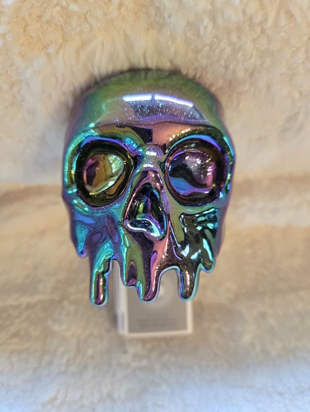 Bath and Body Works Iridescent Dripping Skull Wallflower Plug In Nightlight